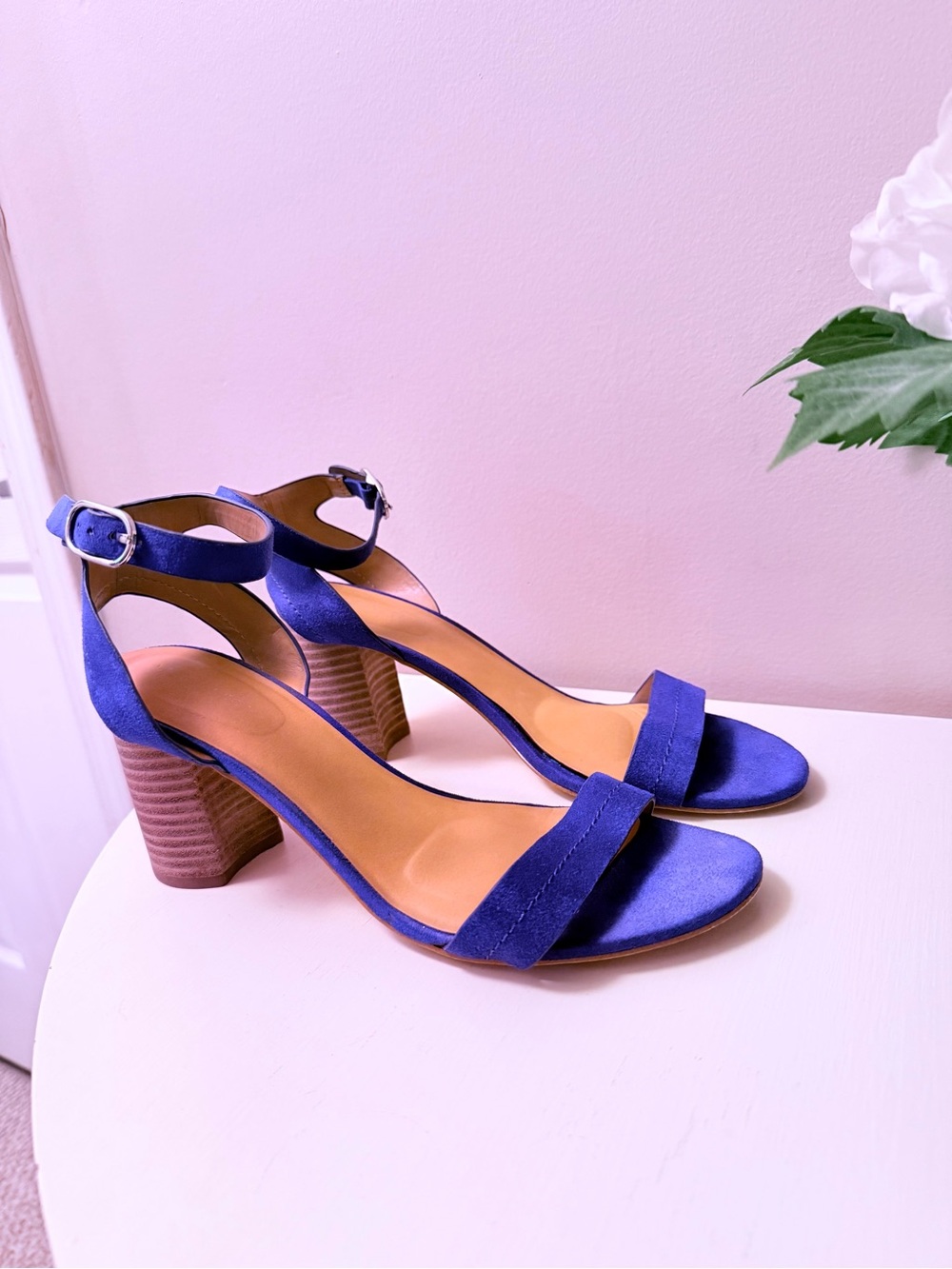 Nine West Sindie2 Cobalt Blue Ankle-Strap Sandals